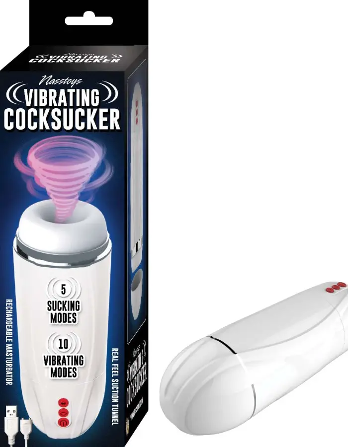 Vibrating Cocksucker - White