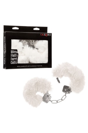 Ultra Fluffy Furry Cuffs - White