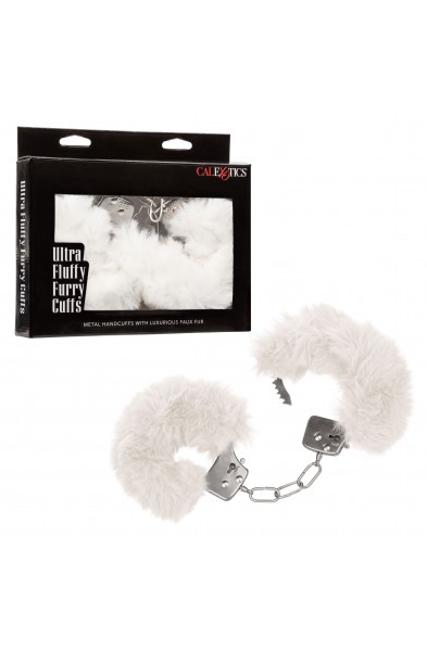 Ultra Fluffy Furry Cuffs - White