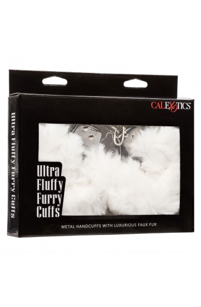 Ultra Fluffy Furry Cuffs - White