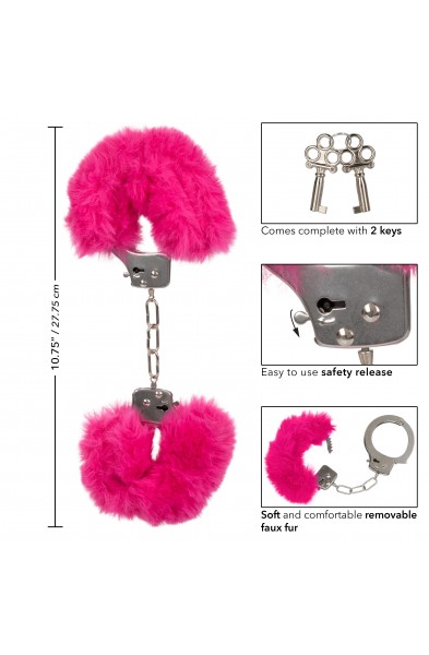 Ultra Fluffy Furry Cuffs - Pink