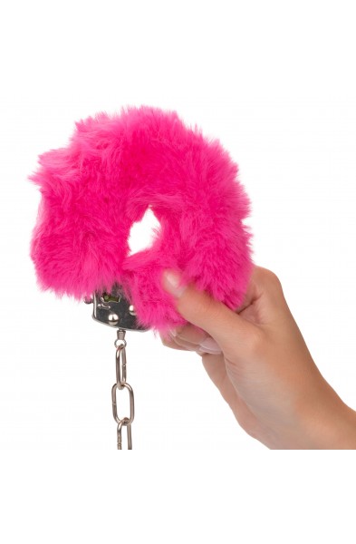 Ultra Fluffy Furry Cuffs - Pink