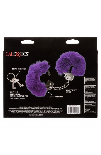 Ultra Fluffy Furry Cuffs - Purple