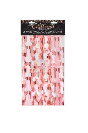 Glitterati Penis Foil Curtain - Rose Gold