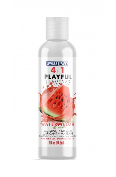 Swiss Navy 4-in-1 Playful Flavors - Watermelon 1  Oz