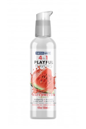 Swiss Navy 4-in-1 Playful Flavors - Watermelon 4 Oz