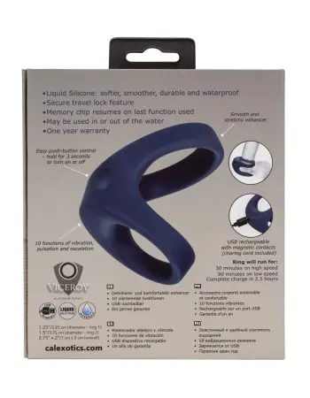 Viceroy Rechargeable Max Dual Ring - Blue