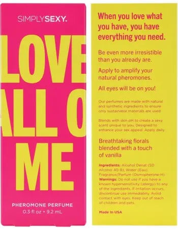 Simply Sexy Pheromone Perfume Love All of Me 0.3 Oz