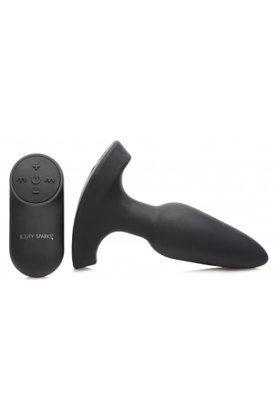 Laser Heart Anal Plug With Remote Control - Small