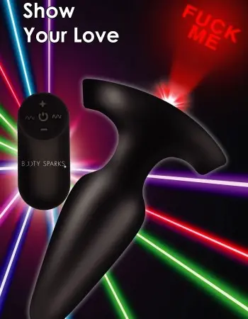 Laser Fuck Me Anal Plug With Remote Control - Small