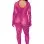 Bodystocking With Finger Gloves - Queen Size -  Azalea