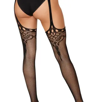Novelty Garter Hose - One Size - Black