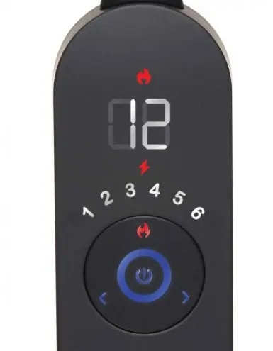 Thunder Wand 72x Silicone Heating Wand Massager - Black