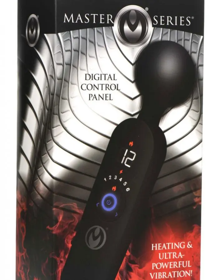 Thunder Wand 72x Silicone Heating Wand Massager - Black