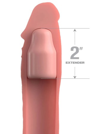 Fantasy X-Tensions Elite 8 Inch Sleeve With 2 Inch Plug - Light