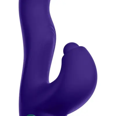 Klio Triple Action Thumping Rabbit Vibrator - Dark Purple