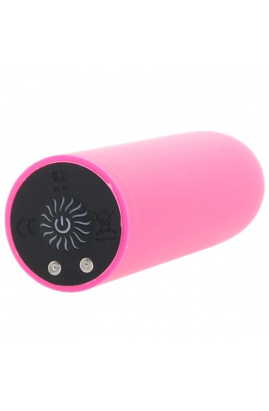 Pink Pussycat Vibrating Silicone Bullet - Pink