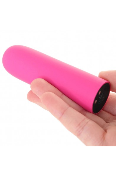 Pink Pussycat Vibrating Silicone Bullet - Pink