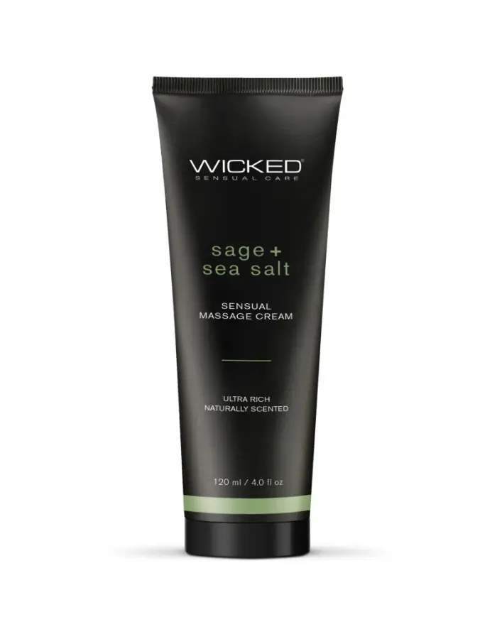 Sage and Sea Salt - Scented Sensual Massage Cream - 4 Oz
