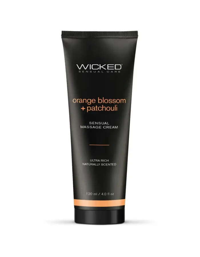 Orange Blossom and Patchouli - Scented Sensual Massage Cream - 4 Oz