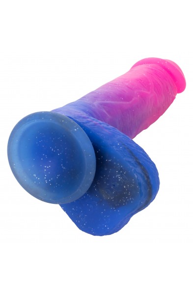 Naughty Bits Ombre Hombre XL Vibrating Dildo -  -  Pink/purple