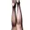 Lois - Back Seam Thigh High - Size B - Black
