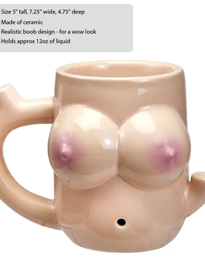 Boob Mug - Novelty Pipe