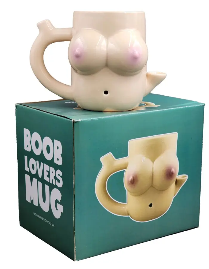 Boob Mug - Novelty Pipe