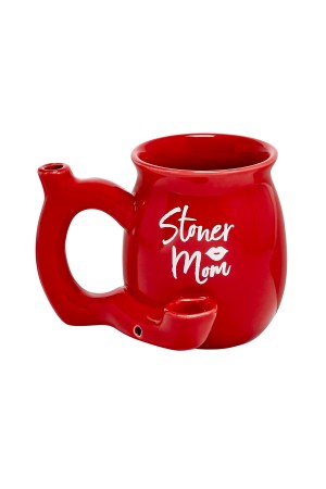 Stoner Mom Mug - Red With White Logo