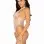 Industrial Net Snap Crotch Tank Bodysuit - One Size - White