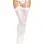Micro Net Butterfly Backseam Thigh High - One Size - White