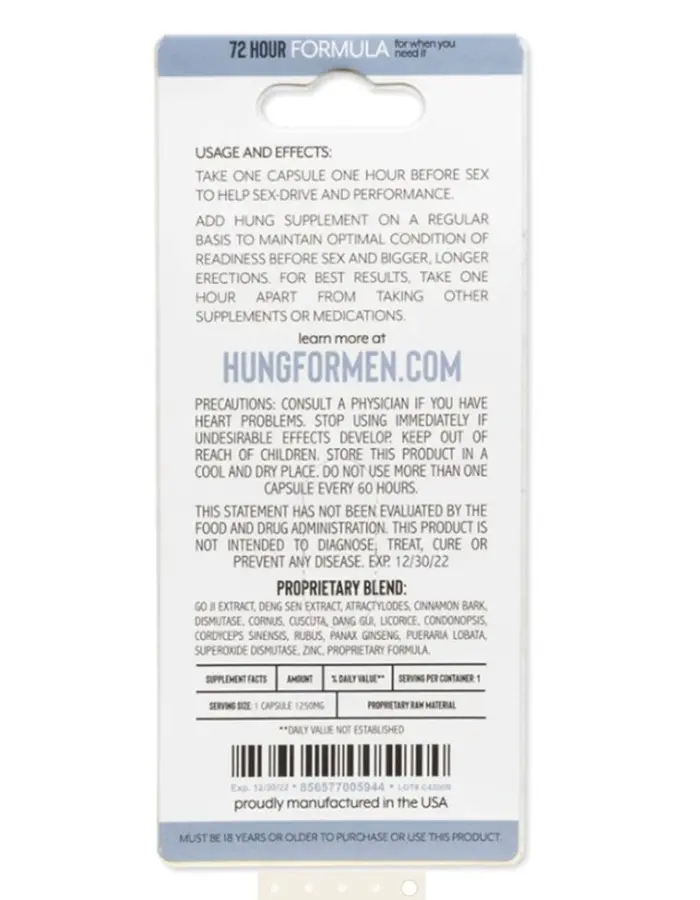 Hung Male Enhancement 24 Ct Display