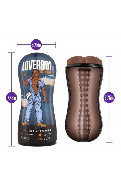 Loverboy - the Mechanic - Self Lubricating Stroker - Brown