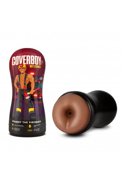 Coverboy - Manny the Fireman - Self Lubricating  Stroker - Tan