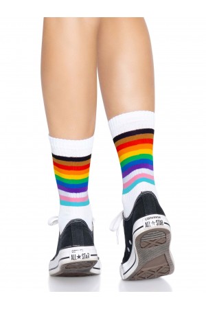 Pride Crew Socks - One Size - Rainbow