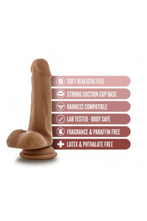 Dr. Skin - Dr. Jeffrey - 6.5 Inch Dildo With Balls - Tan