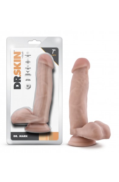 Dr. Skin - Dr. Mark - 7 Inch Dildo With Balls -  Beige