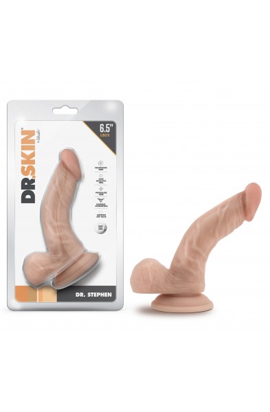 Dr. Skin - Dr. Stephen - 6.5 Inch Dildo With Balls - Beige