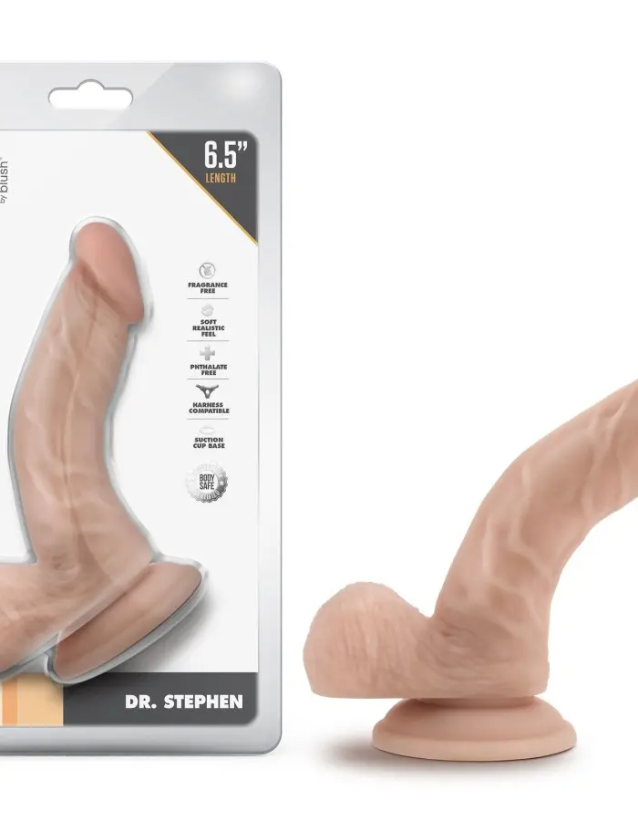 Dr. Skin - Dr. Stephen - 6.5 Inch Dildo With Balls - Beige