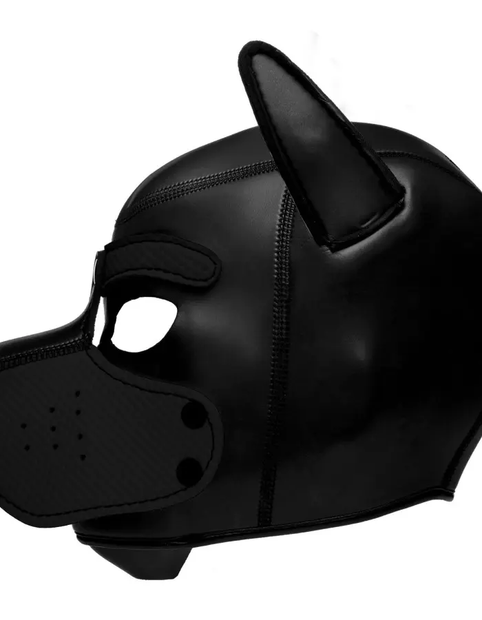 Spike Neoprene Puppy Hood - Black