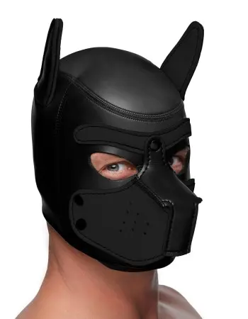 Spike Neoprene Puppy Hood - Black