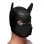 Spike Neoprene Puppy Hood - Black
