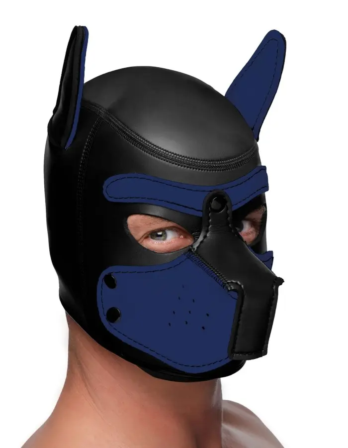 Spike Neoprene Puppy Hood - Blue
