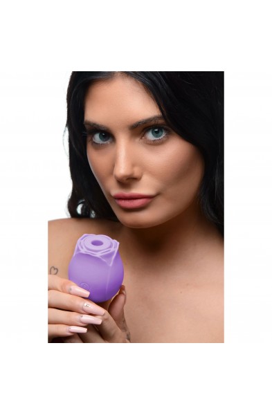 Bloomgasm Wild Rose 10x Suction Clit Stimulator -  Purple