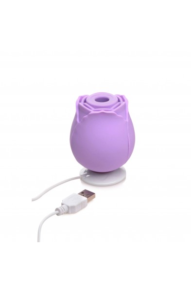 Bloomgasm Wild Rose 10x Suction Clit Stimulator -  Purple