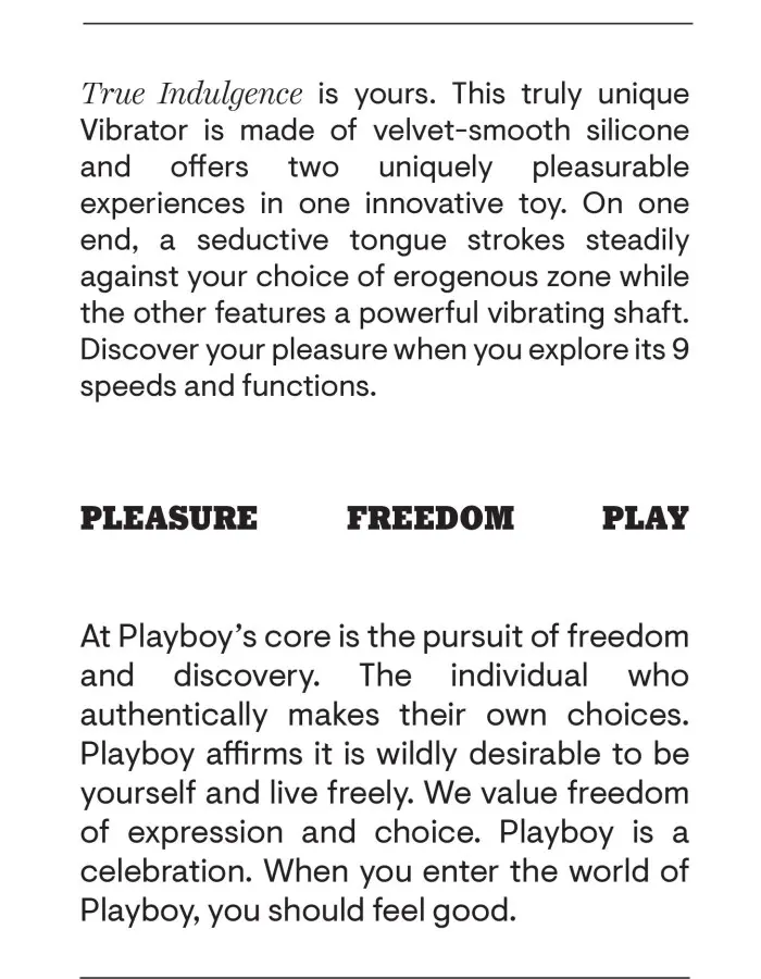 Playboy Pleasure - True Indulgence - Vibrator - Deep Teal