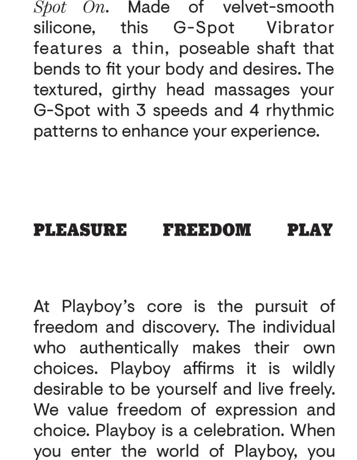 Playboy Pleasure - Spot on - G-Spot Vibrator - Dark Purple