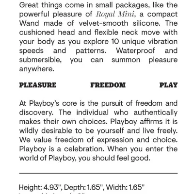 Playboy Pleasure - Royal Mini - Wand - Opal