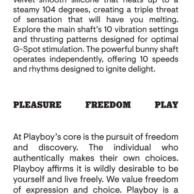 Playboy Pleasure - Bumping Bunny - Rabbit Vibrator - Opal