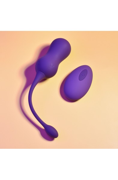 Playboy Pleasure - Double Time - Kegel Balls - Dark Purple